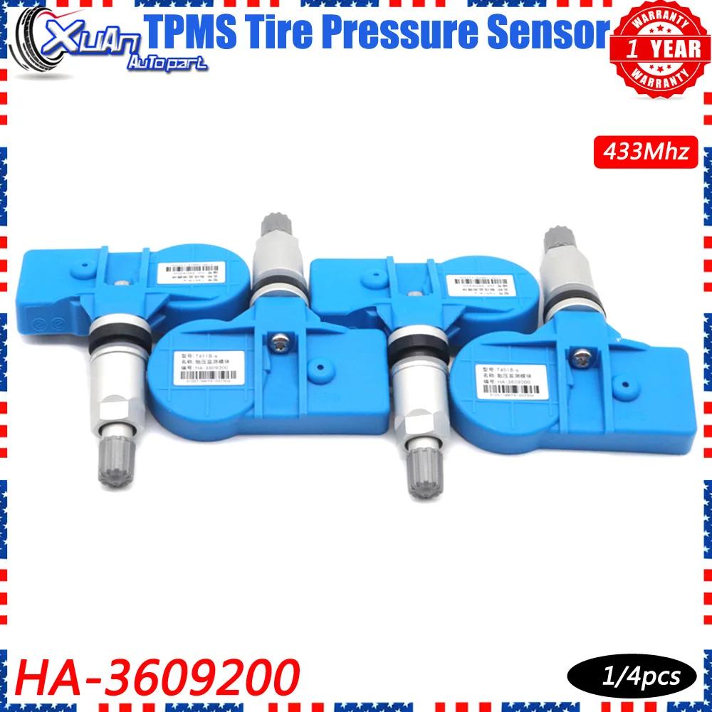 XUAN Система контроля датчика давления в шинах TPMS HA- 3609200   Для BYD Suri G6 G5 S7 Yuan Qin Song EV DM HEV 2012-2018 433 МГц