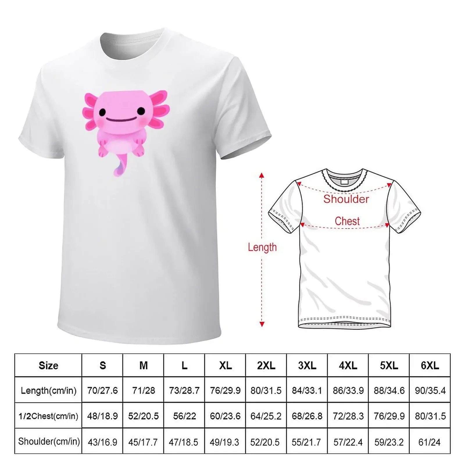 Lucy Axolotl T-shirt graphics anime shirts graphic tees men clothing