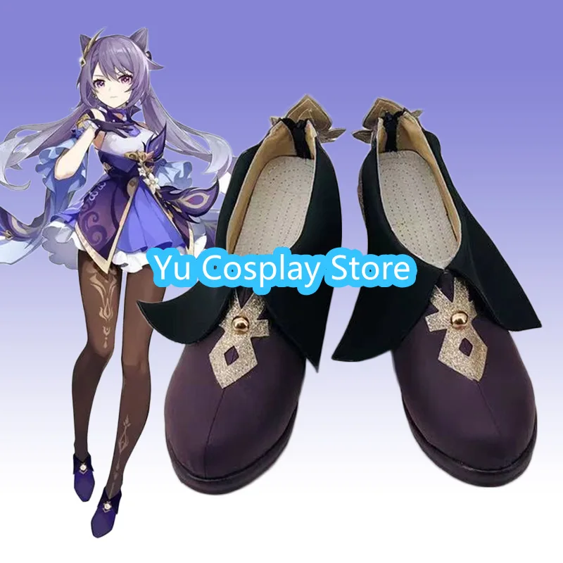 

Yu Косплей Магазин Keqing Обувь для ролевых игр Хэллоуин Униформа для вечеринки На заказ Обувь из искусственной кожи ручной работы для мальчиков и девочек