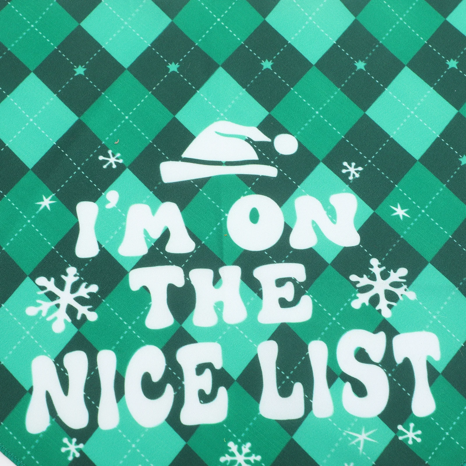 

1Set Pet Christmas Hat and Bandana Set Cute Dog Xmas Party Outfit Washable Triangle Scarf Decorative Puppy Accessory for Holiday