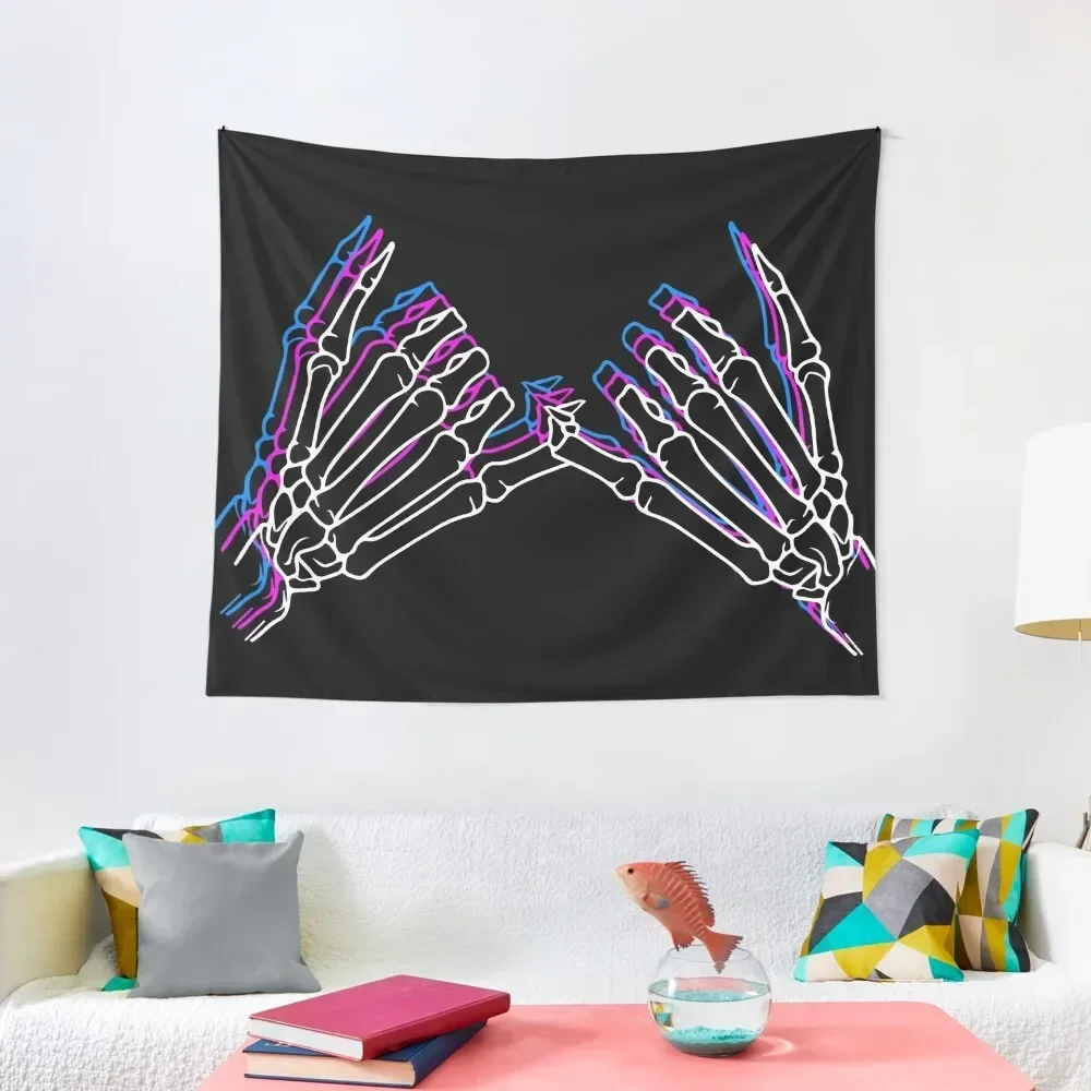 

Skeleton Pinky Promise Tapestry Christmas Decoration Bedroom Decor Tapestry