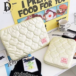Lovely Student Woman Laptop Bag Zipper Casual Heart Lady Tablet Computer Pouch Large Capacity Protective Notebook Storage Bags