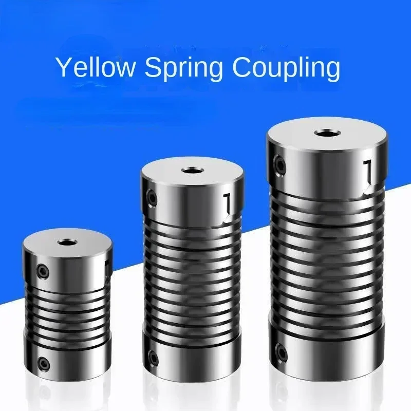 Spring small stepper motor elastic flexible thread encoder coupling device