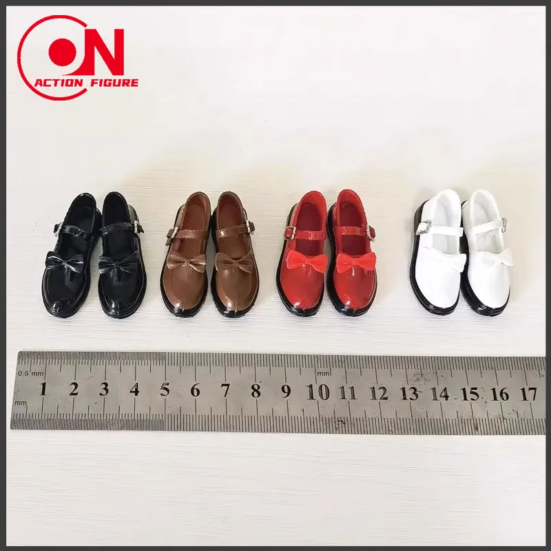 

1/6 Scale Cute Bowtie Student Shoes JK Shoes School Uniform Shoes Model Fit 12“ Female Soldier Action Figure Body