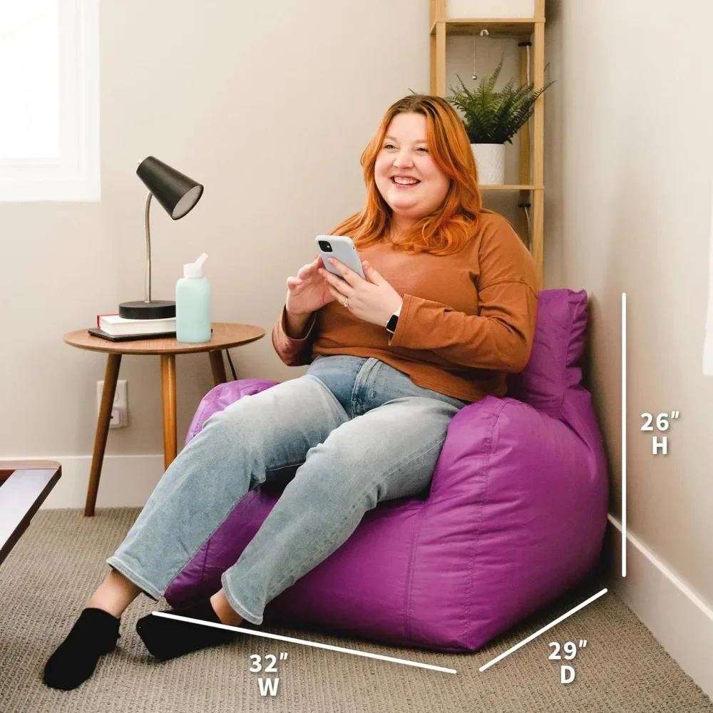 Wohnheim-Sitzsackstuhl mit Getränkehalter und Tasche