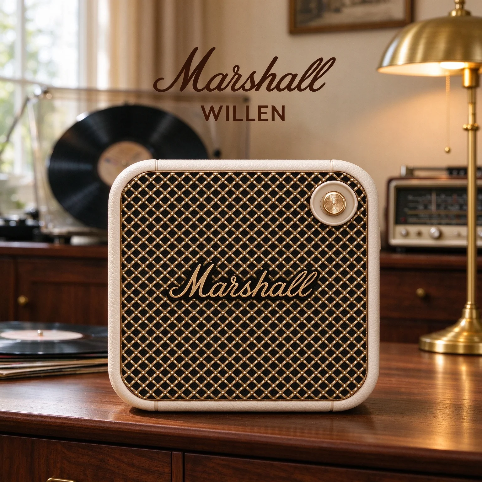 Marshall WILLEN Mini Wireless Speaker, Bluetooth 5.2, IP67 Waterproof, Rugged Shell, Signature Marshall Tone for All Occasions