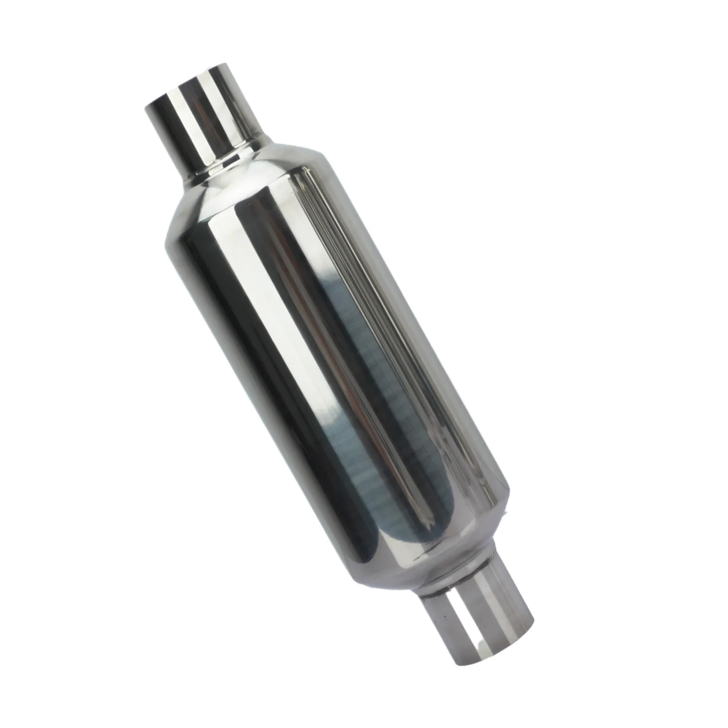 Universal 3"/2,5"/2"/2,25" Auspuff Schalldämpfer Rohr Resonator Auto Rohr Spirale Schalldämpfer Deep Sound 13,8" Länge Edelstahl Resonato
