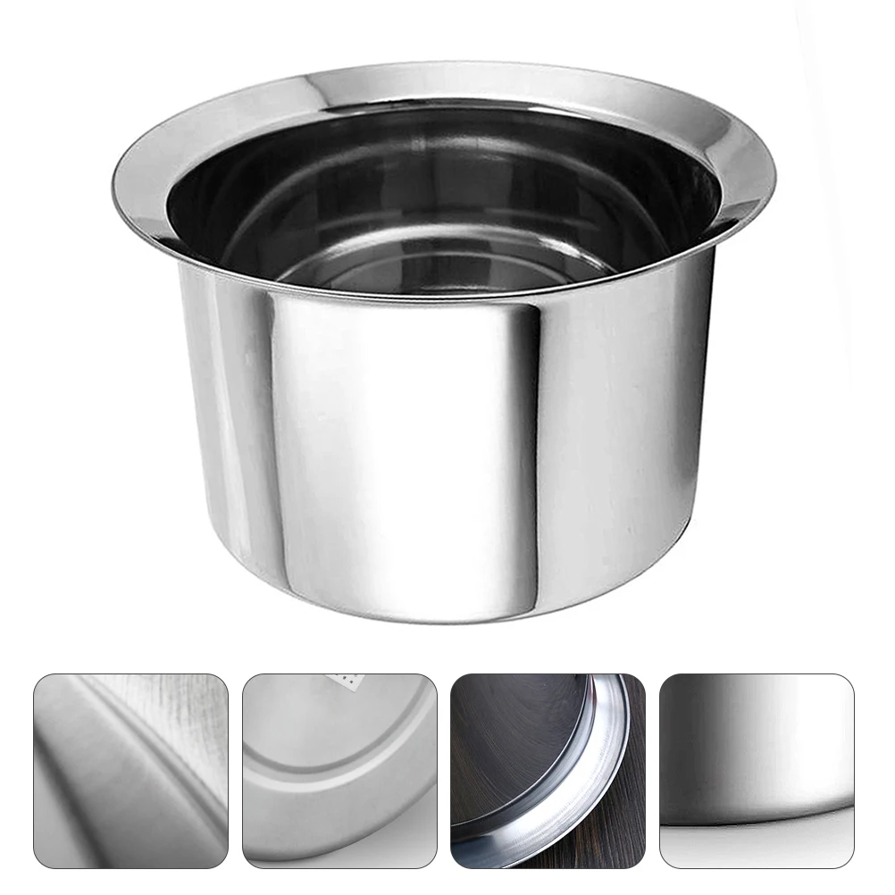 

Stainless Steel Spittoon Elderly Bedpan Household Enamel Chamber Pot Commercial Silver Bathroom Decoration Practical