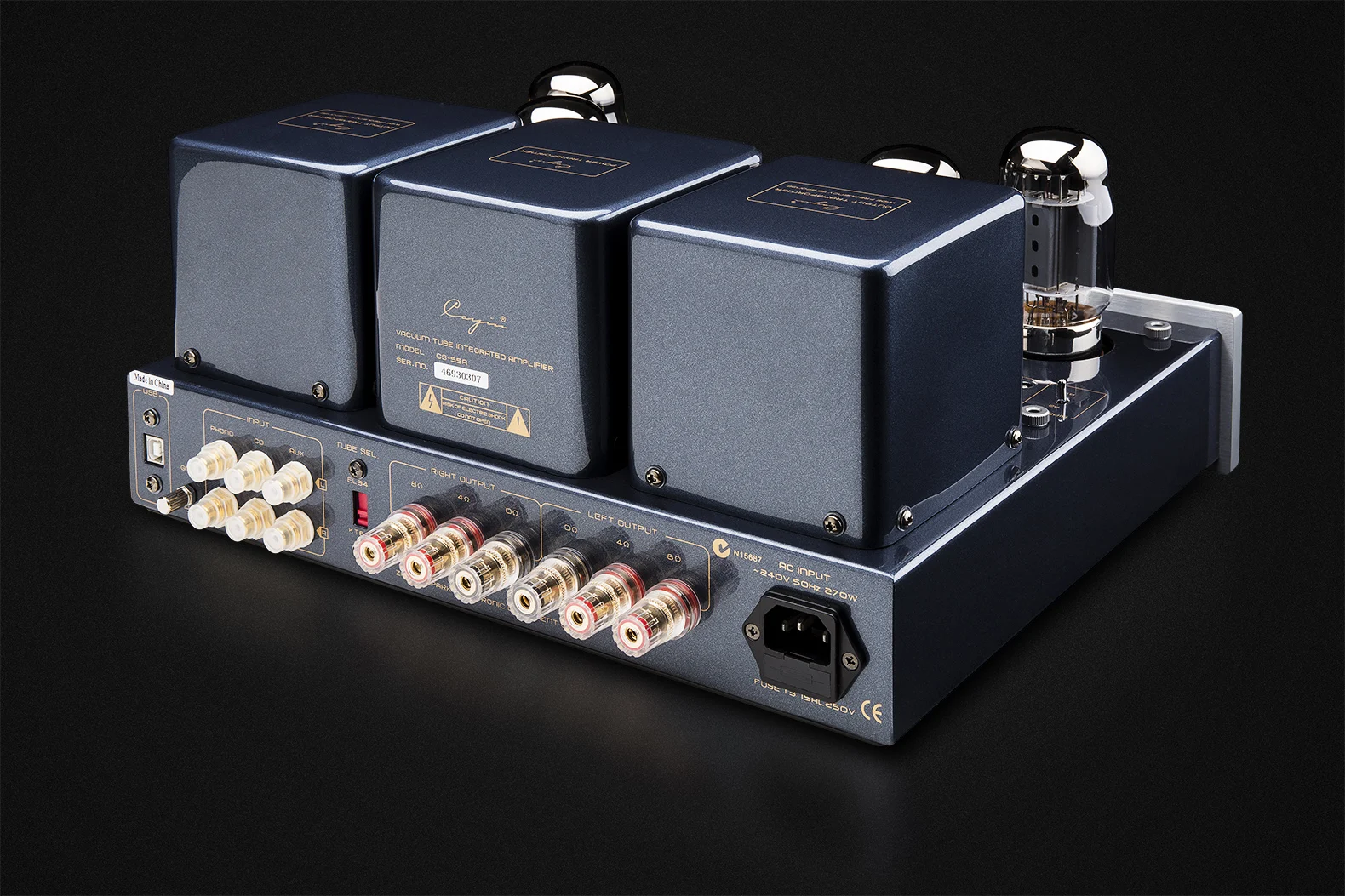 Cayin CS-55A EL34/KT88 Tube Integrated Amplifier USB Phono Input Headphone Speaker Output