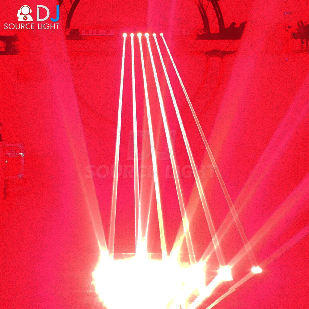 6 Eyes Red + 6 Eye RGB Scanning Laser Stage Effect Bar Beam Lighting for DJ Disco Party Wedding Moving Head Projector Wash Spot
