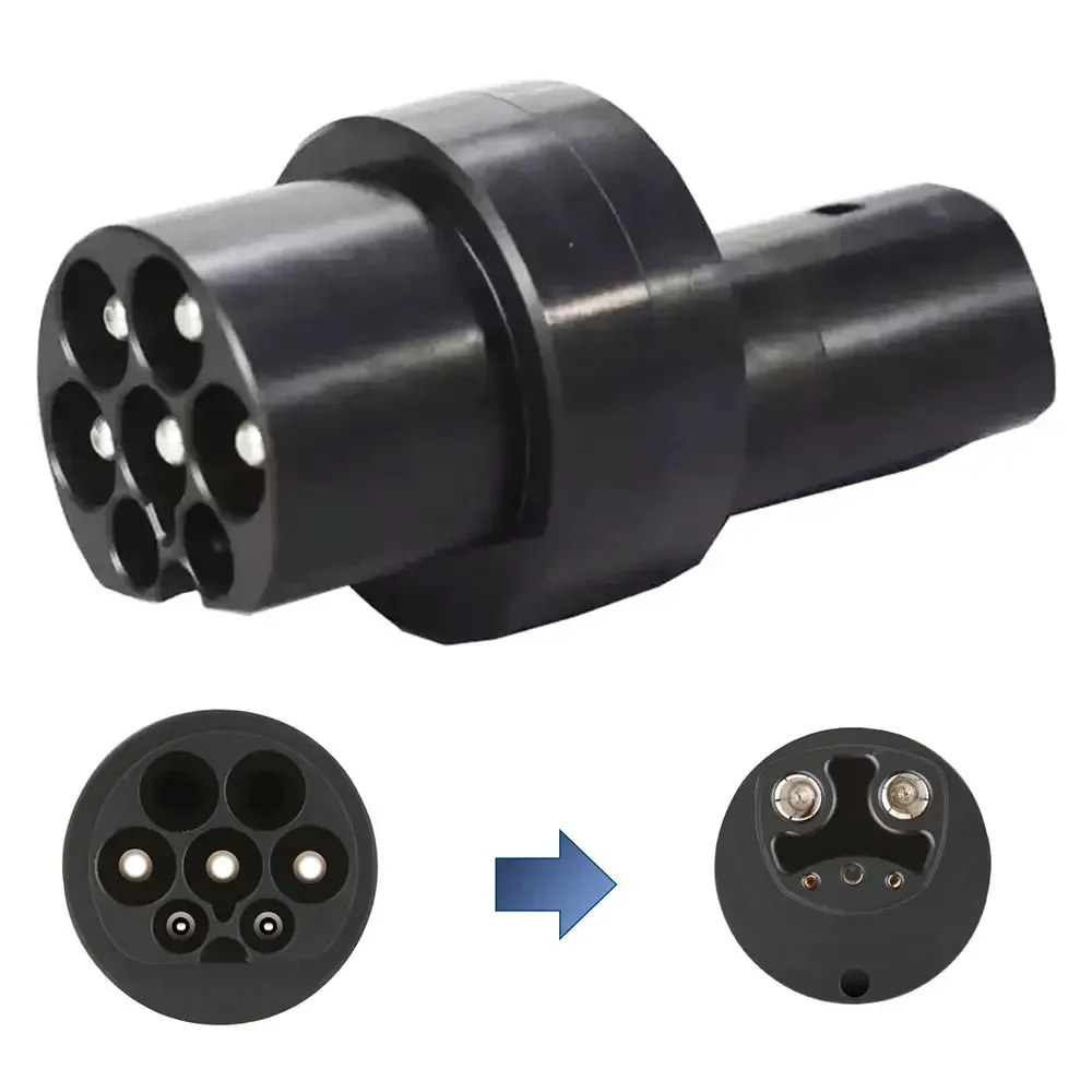 

Type 2 NACS Adapter for Tesla Model S New Tpc (DC) Plug Iec 62196 Socket Charging Adaptor Ac Ev Charger Evse Car Connector