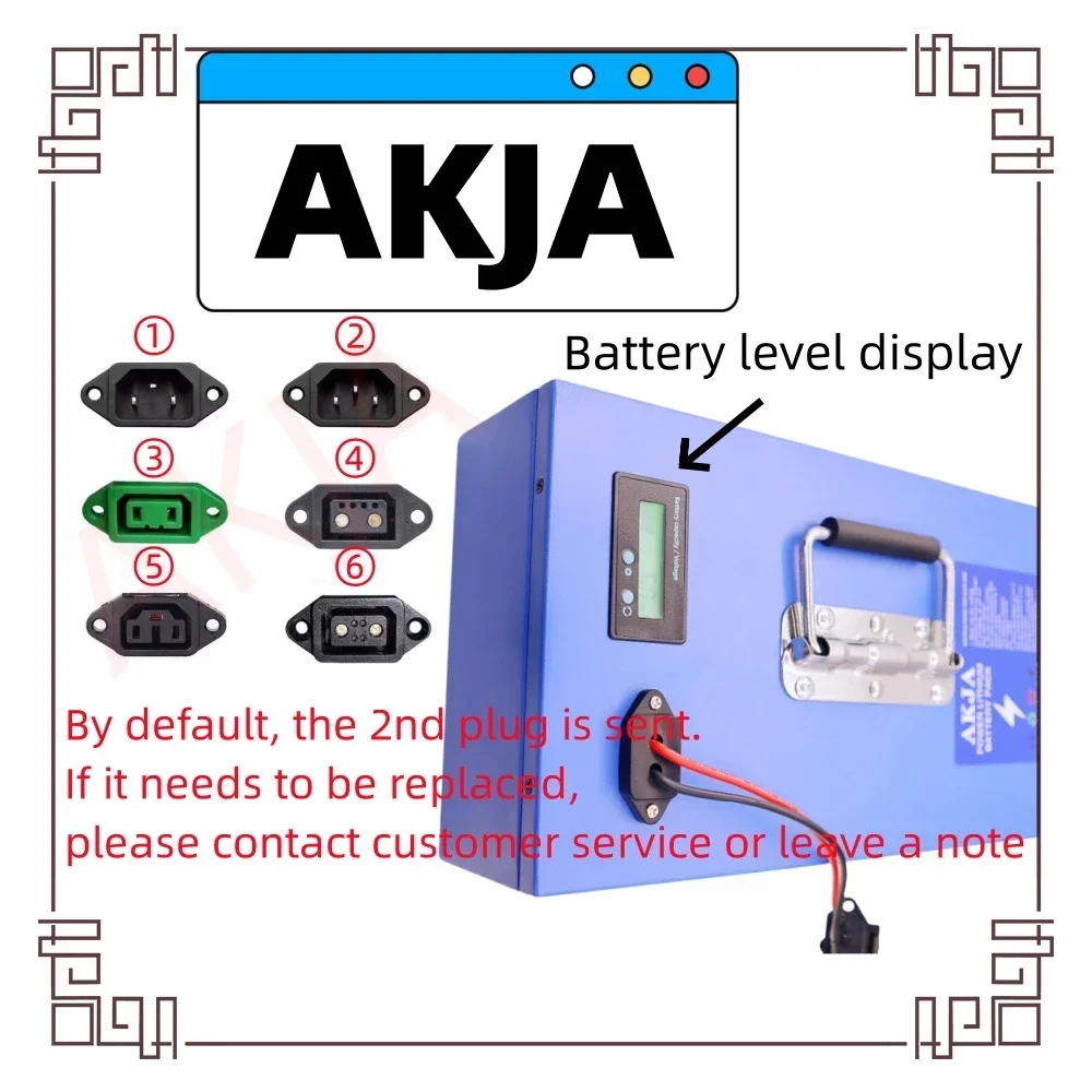 Szybki transport powietrza Nowa bateria litowa o pełnej pojemności 18650 36 V 10AH-120AH Lithium Battery Pack Odpowiednia dla 250-2000 W