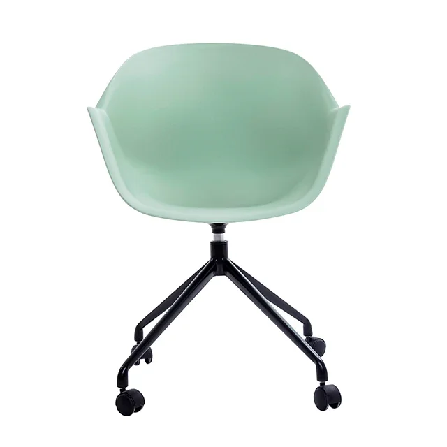 

Для оптовой продажи скандинавский офисный настольный стул, дешевая ванна, белые пластиковые современные вращающиеся стулья для отдыха с колесами