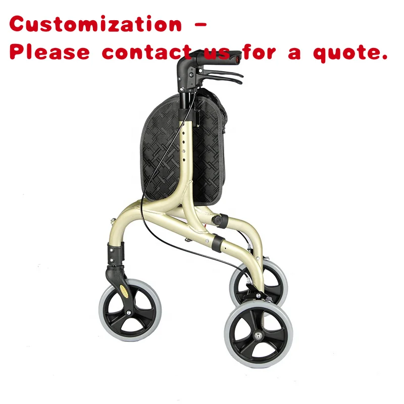 custom.Three Wheels  Rollator /Lightweight Folding Rollator Shopping Cart TRB01