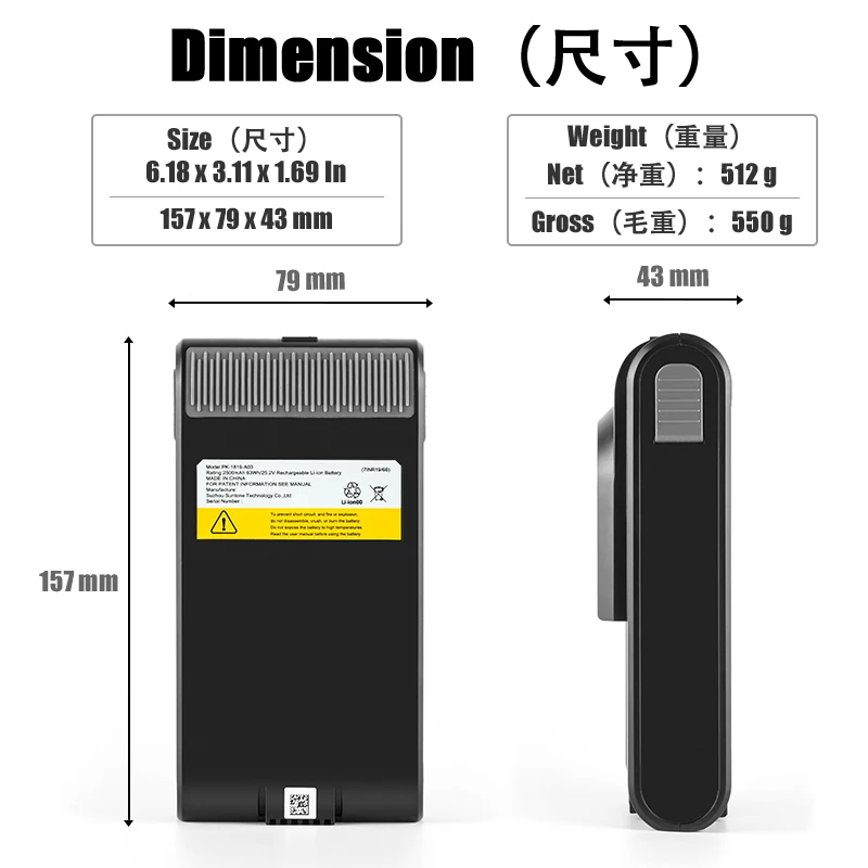 New original 25.2V 2500mAh 63Wh PK-1819-A03 VC-1819A batteries