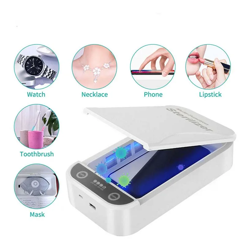 Nail Trimming UV Sterilizer Multi Functional Strong Light Intelligent and Makeup Tool UV Aromatherapy Box One Touch Disinfection