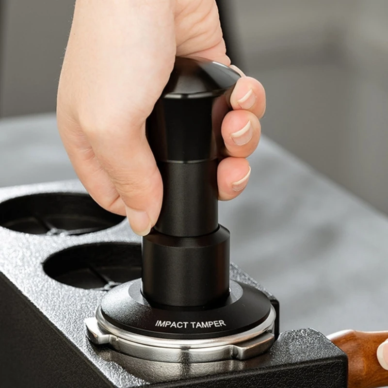 Nova ferramenta imprensa espresso calcadeira café com base aço inoxidável martelo pó café
