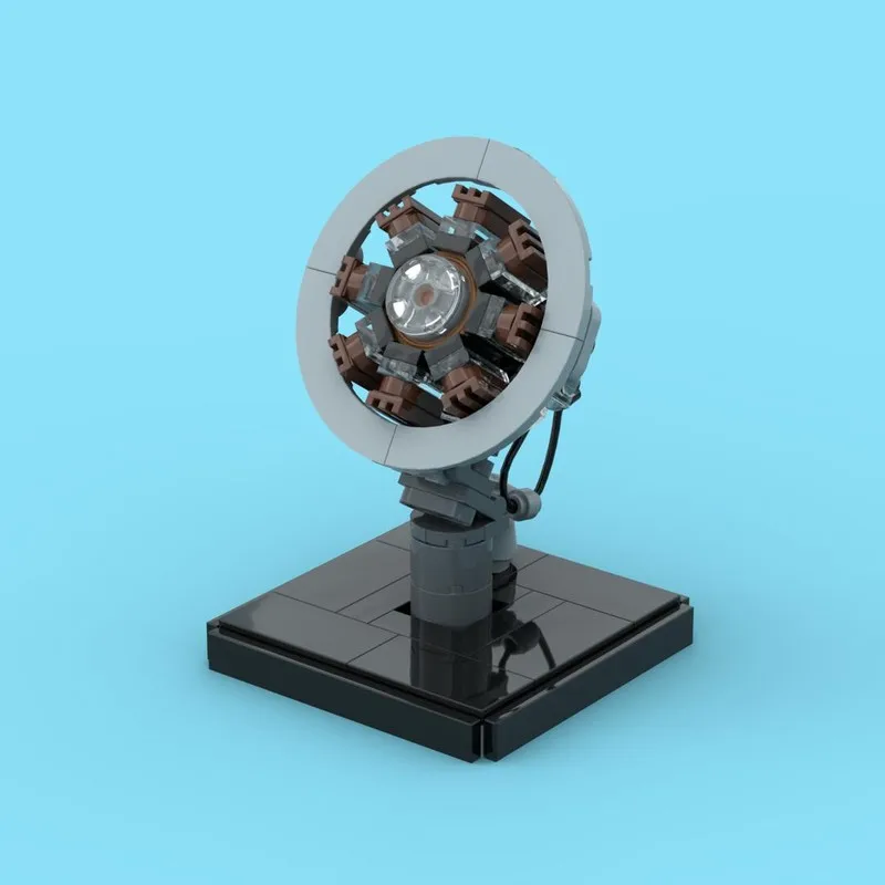 Beliebte Film Modell Moc Baustein Arc Reaktor Modell Technologie Ziegel DIY Montage Modulare Konstruktion Spielzeug Urlaub Geschenke