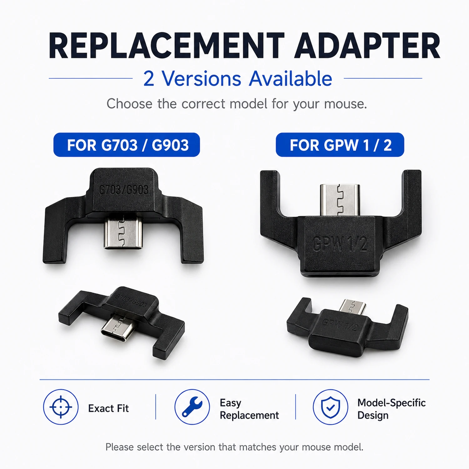 Adaptador USB de Substituição para Mouse Logitech G PRO Wireless / G PRO X SUPERLIGHT / G703 / G903