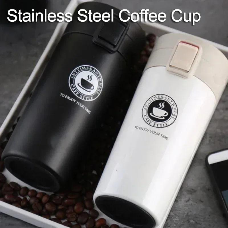 

Термокружка 304 л с двойными стенками, кофейная чашка из нержавеющей стали, вакуумная фляжка, термос, бутылка для воды, Герметичный Термос для чая и кофе, кружка