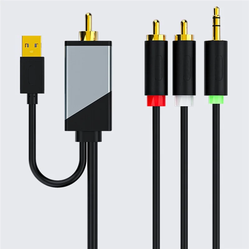 A29F-câble de Conversion Audio numérique vers analogique, câble Coaxial SPDIF numérique vers analogique L/R RCA et câble Audio stéréo 3.5Mm