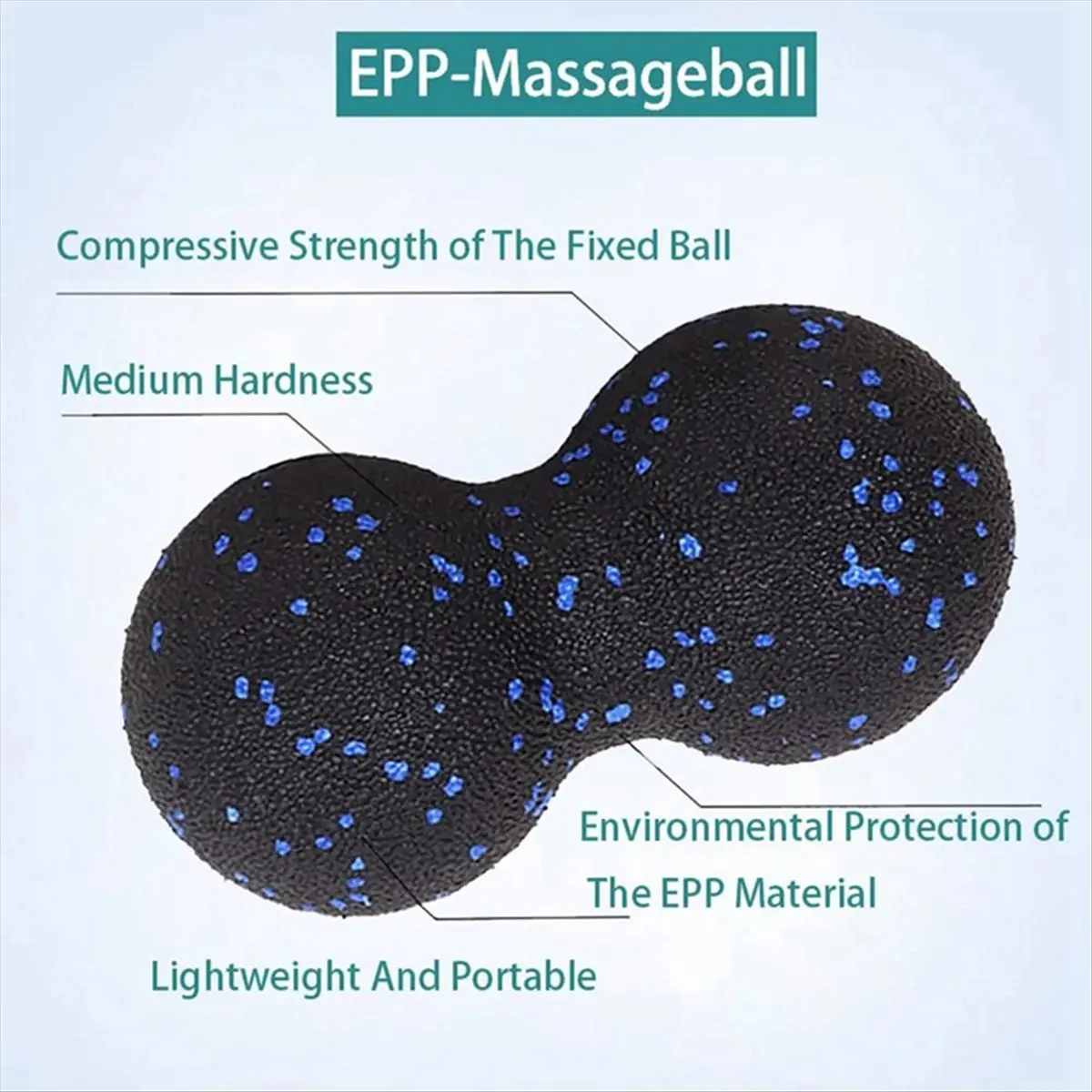 ABXY 3PCS Yoga Roller Massage Peanut Ball Set EPP Fitness Foam Column for Back Pain Deep Tissue Stretching Muscle Relax--A view 5