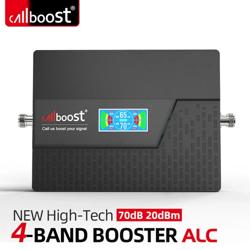 Callboost 4 밴드 셀룰러 앰프, 4G LTE 800 900 1800 2100 네트워크 부스터, 4G 2600 휴대폰 850 1700 1900 700 인핸서 