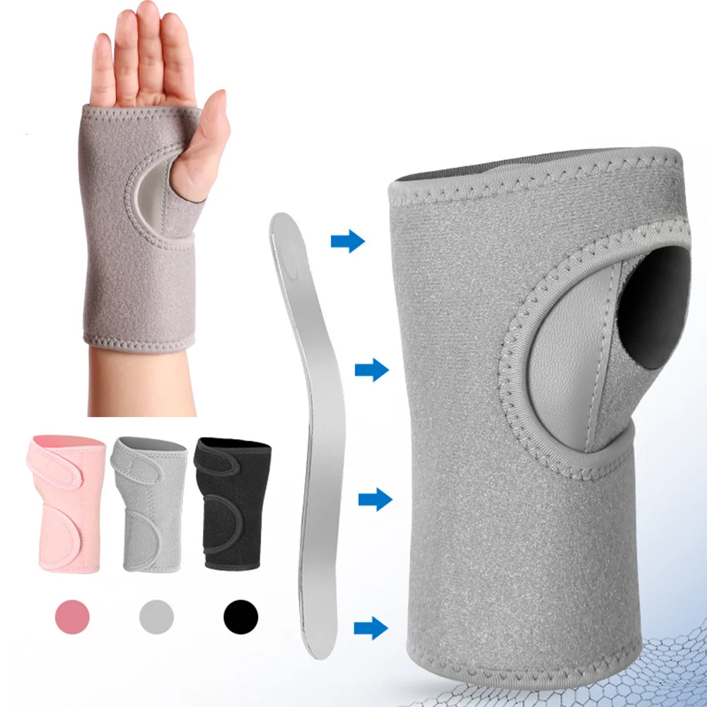 

1Pcs Thumb Wrist Brace Wraps Carpal Tunnel Arthritis Tendonitis Sprain Wristband Wrist Support Bandage Sports Gym Hand Protector