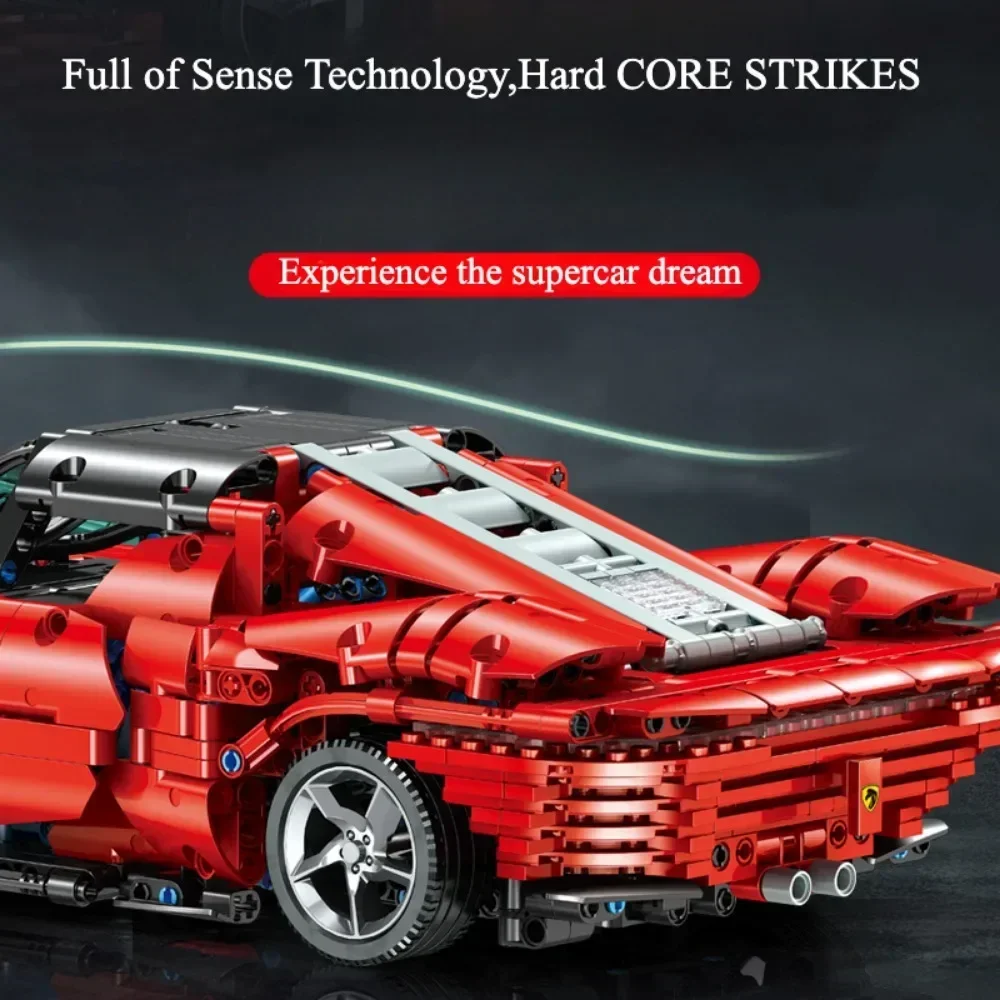 SP3 Supercar รุ่นการวิเคราะห์ Building Block รุ่นกีฬารถอิฐของเล่นเดสก์ท็อปเครื่องประดับสําหรับชายหญิงเด็กของขวัญวันเกิด