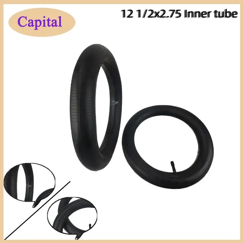 Inner tube 12 1/2x2.75inner tube, curved mouth bicycle electric scooter inch inner tube practical and reliable latestTyre