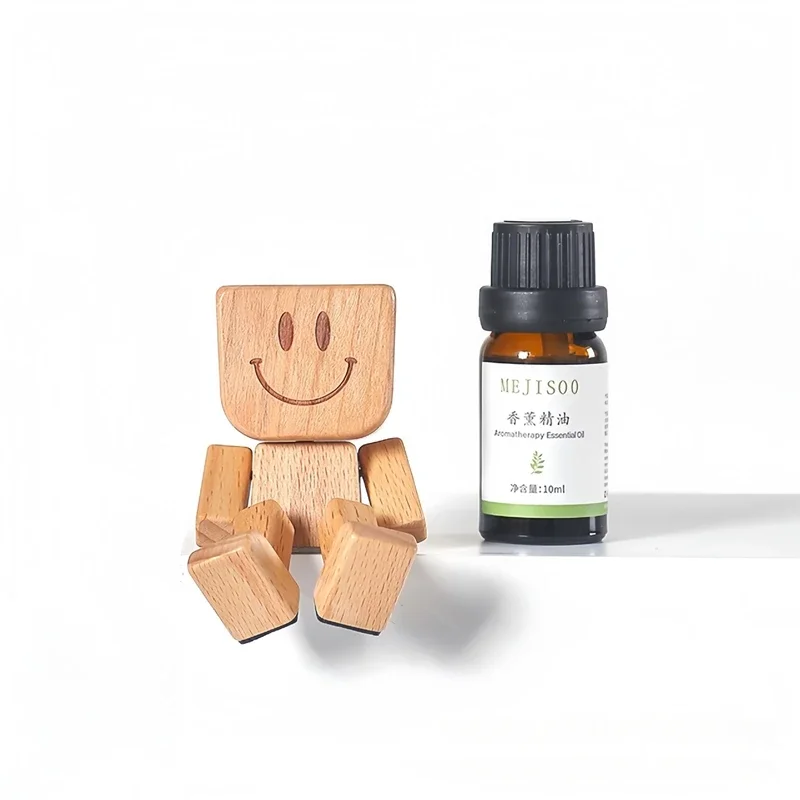 

Portable Desktop Decorations Wooden Rocking Car Figurines Car Dashboard Decorations Action Figures Car Interior Decorations