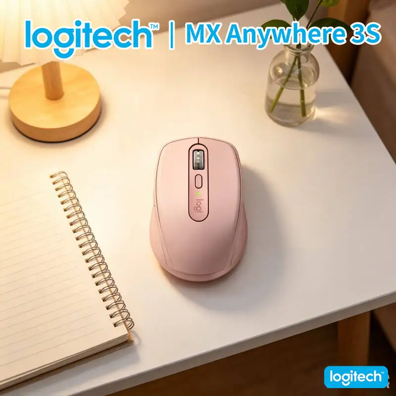 Durable MX Anywhere 3S - 8000 DPI, Hyper-Scroll, Silent Click, Ideal for Retail Designer & Market Travel