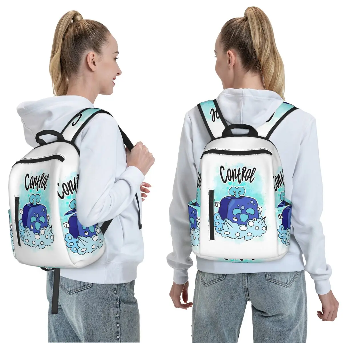 Control Blox Fruits Backpack Daypack Large Capacity Boys Girls BookBag School Bag Shoulder Bags for Men Women