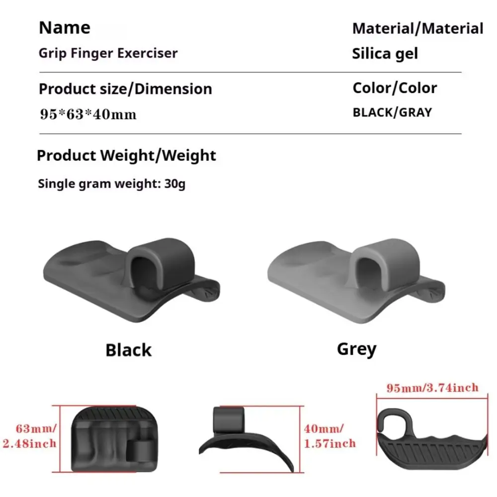 1 Pair Anti-slip Fitness Palm Power Pad Thicken Ergonomic Grip Strength Trainer Soft Silicone Dumbbel Training Handle Men Women #6