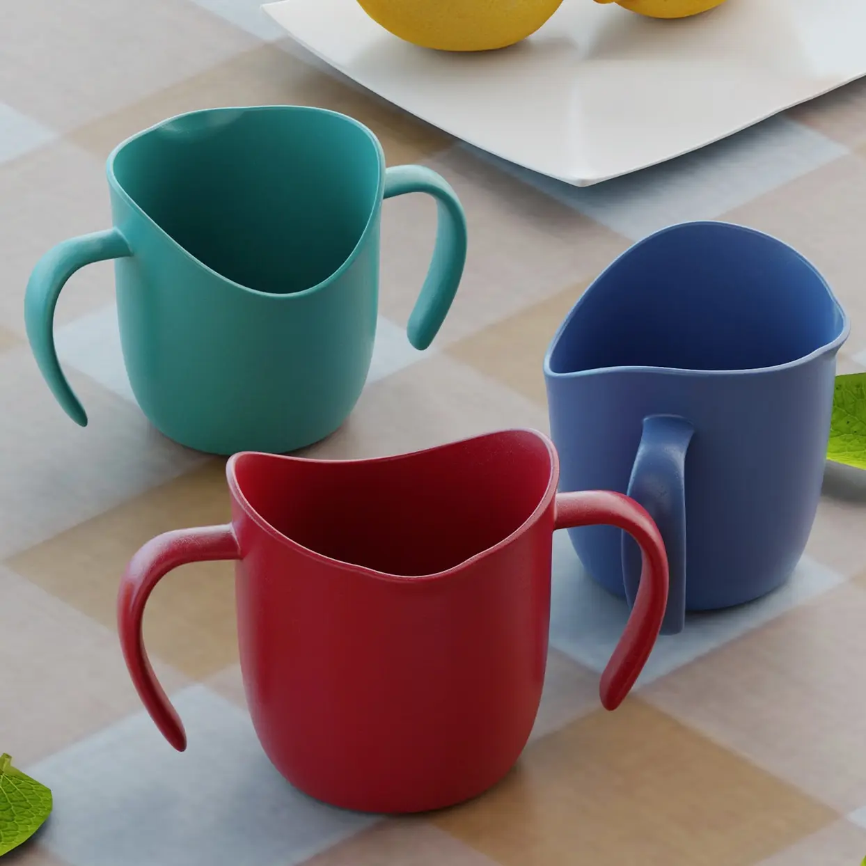 

Детская чашка, чашка для напитков с защитой от удушения, чашка для напитков с защитой от прикосновения для семьи, чашка для напитков с диагональной чашкой и ручкой