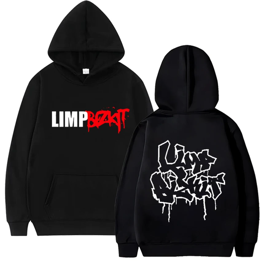 Best Famous Limp Bizkit $3 Bill Graphic Hoodie Male Fleece HarajukuClothing Autumn Winter Men Women Vintage Gothic Rock Hoodies