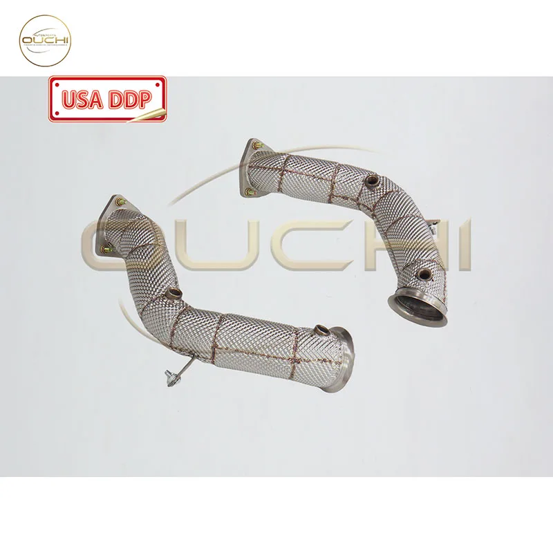 

OUCHI Factory Direct Sales for Aston Martin DBX 4.0T Stainless Steel Downpipe With Catalysis Easy Installation Exhaust Parts