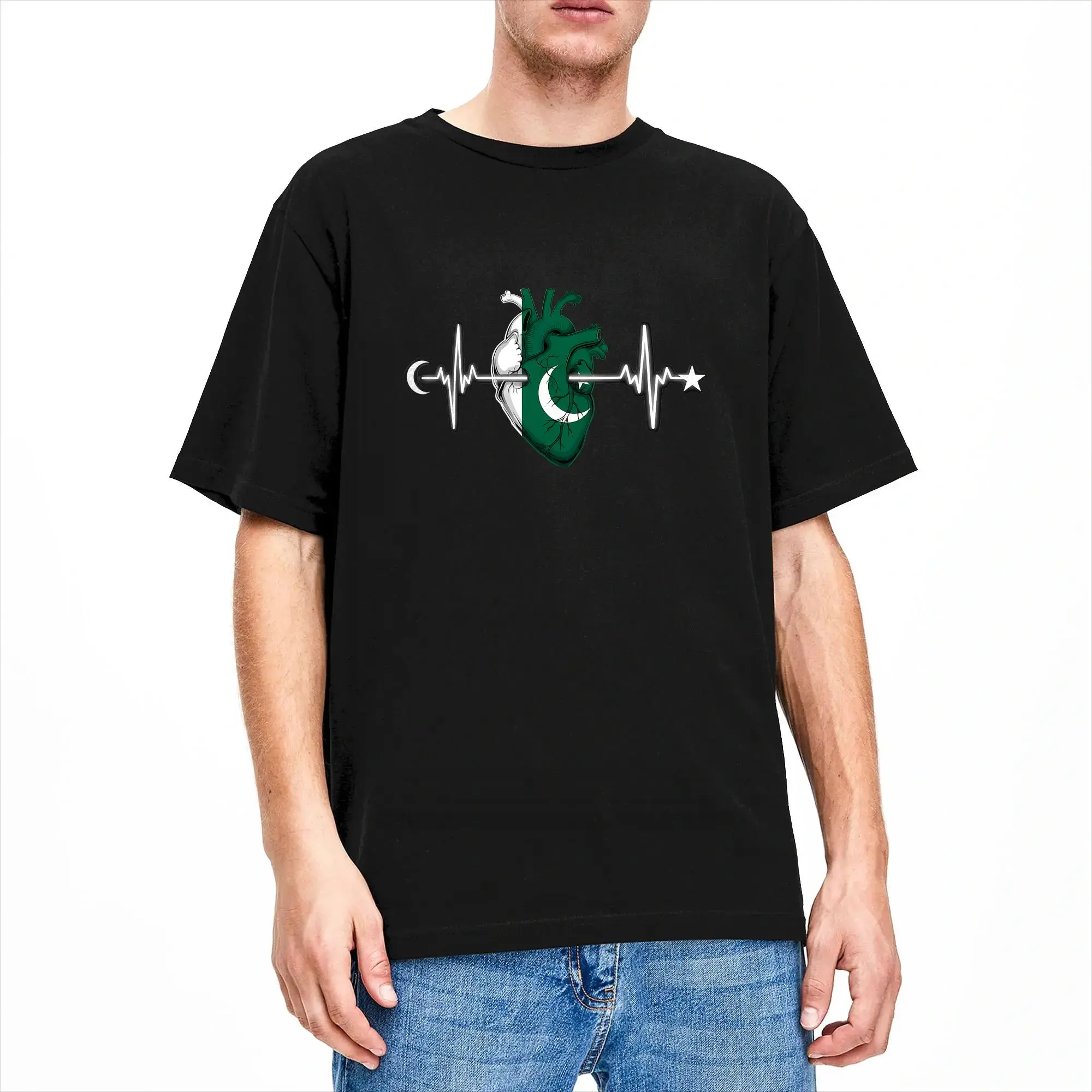 Pakistan Roots Pakistani Flag Cotton T Shirt For Male Summer  Streetwear T Shirts O-Neck Tee Shirt Oversize Hot Sale Clothes