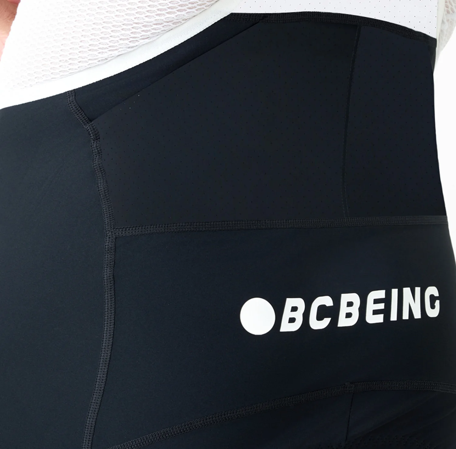 BCBE-ING Herren Pro Race Level Radhose mit Träger 7-Stunden-Elastikpolster Radhose mit hoher Taille 4-Wege-Stretch – Detail 9