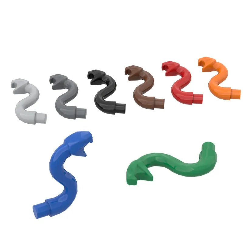 10Pcs MOC Parts 28588 Snake Compatible Bricks DIY Assmble Building Blocks Particle Kid Puzzle Brain Toy Gift