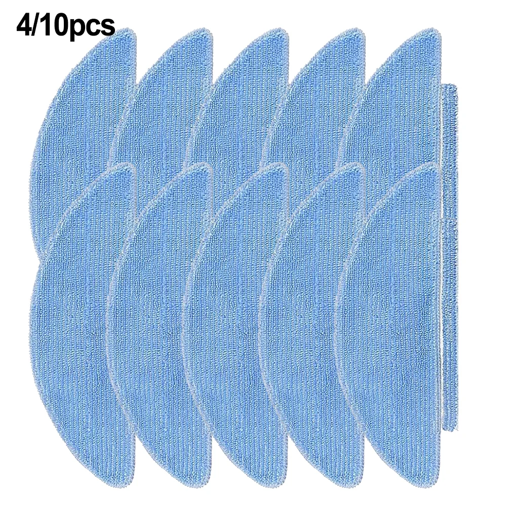 4 /10 Pack Mop Cloths For ZACO A10 Pro Robot Vacuum Cleaner Accessories Vacuum Cleaner Accessories Home Cleaning Tools
