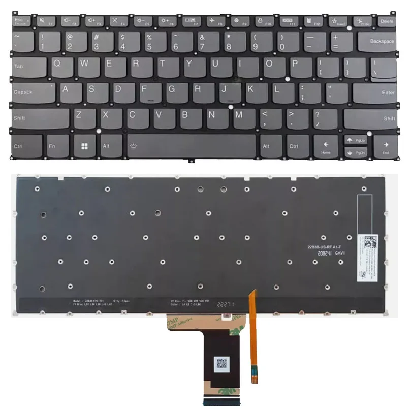 

Новая клавиатура для ноутбука Lenovo Yoga 7 14IRL8 ARP8 Yoga 7 2-в-1 14AHP9 14IML9, США с подсветкой