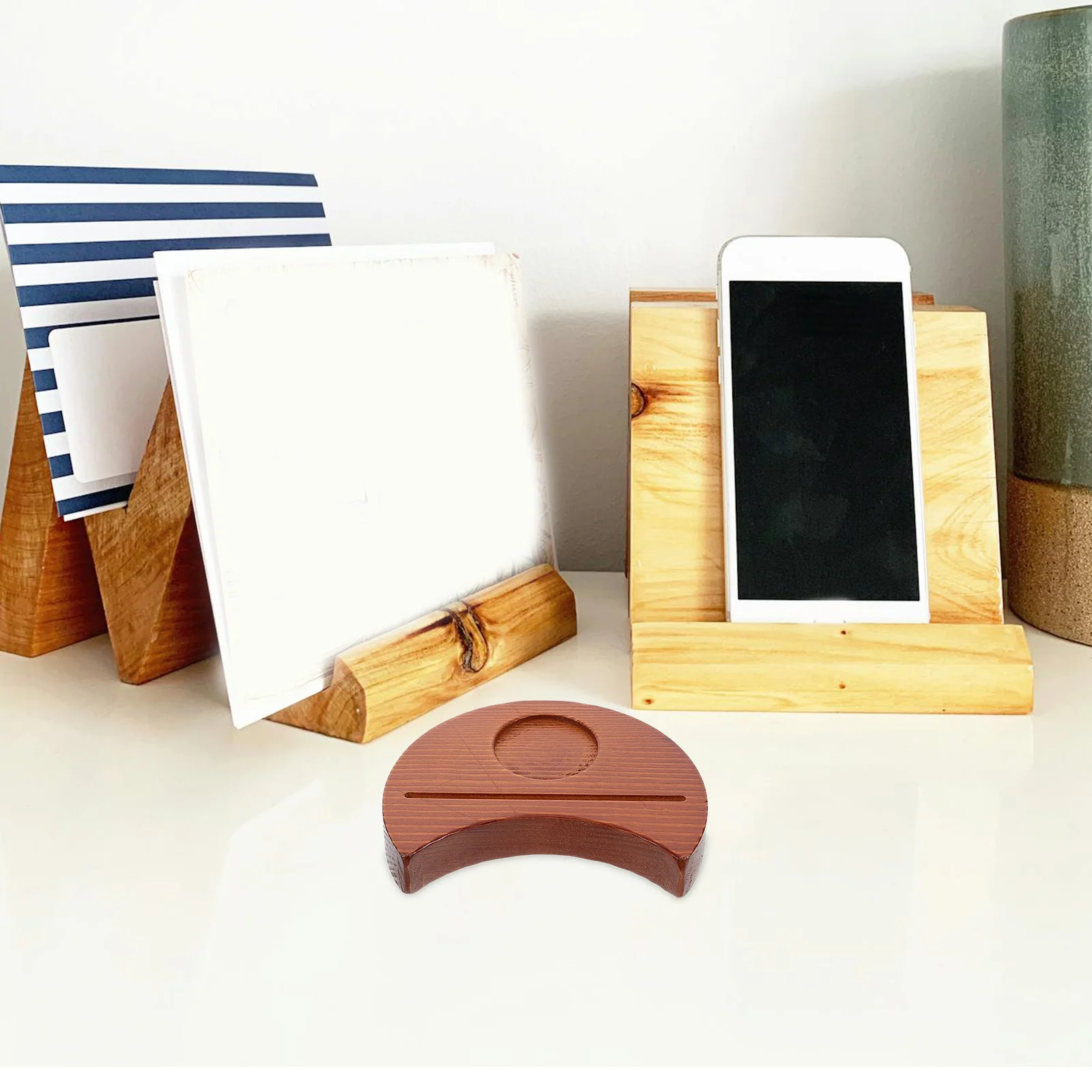 حامل عرض بطاقات التارو الخشبي، منظم أنيق للقراءة، حامل خفيف الوزن محمول، ملحقات ديكور المنزل
