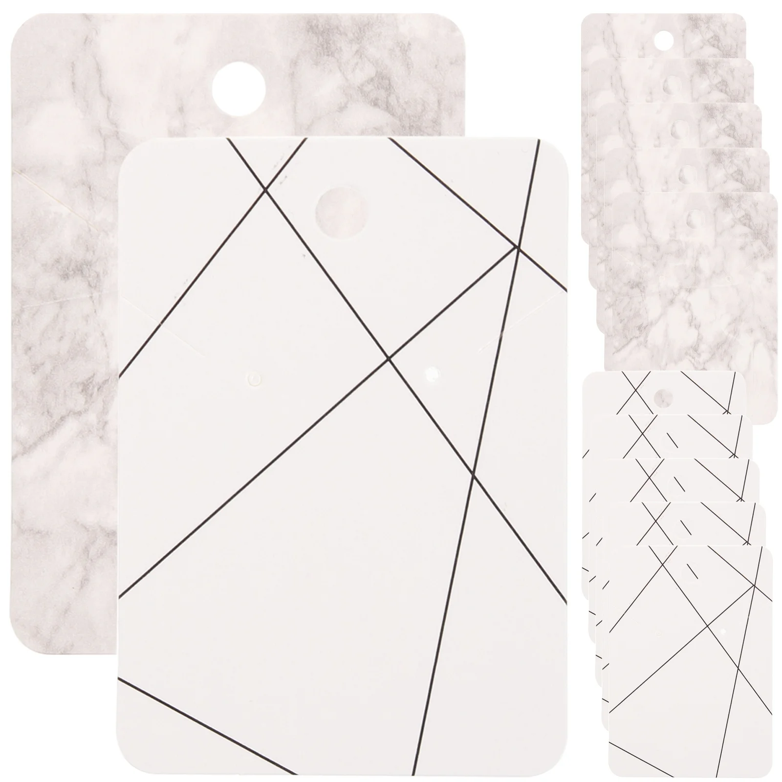 100 قطعة بطاقات مجوهرات فارغة ارتداء مقاومة صديقة للبيئة من الورق المقوى لقلادة القرط عرض تخزين المشاريع الحرفية ذاتية الصنع #5