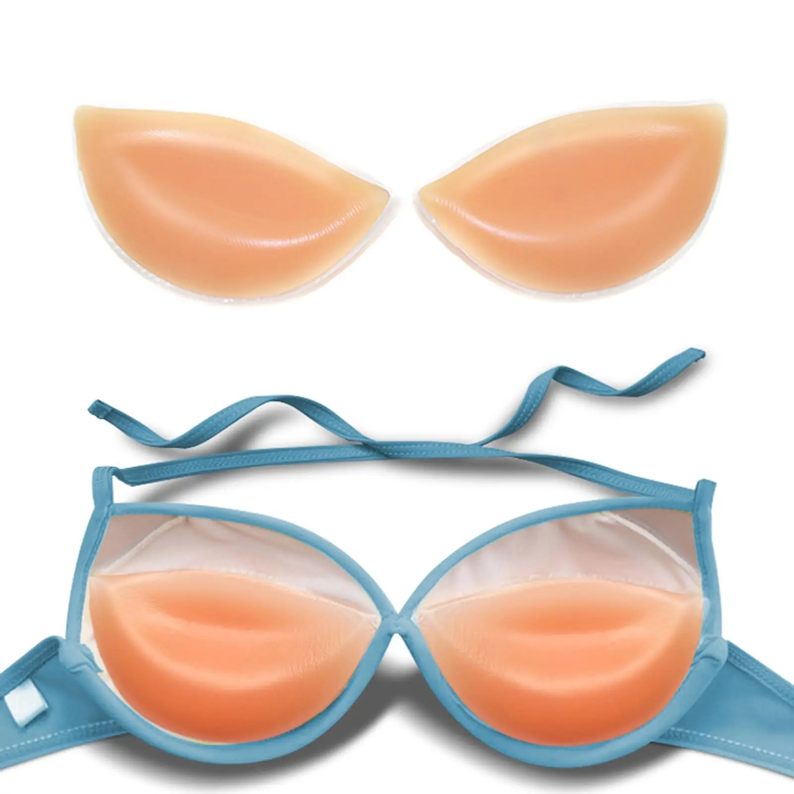 

2pcs Silicone Bra Inserts Breast Pads Sticky Push-up Women Bra Cup Thicker Nipple Cover Patch Bikini Inserts for Swimsuit Gifts