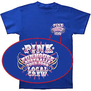 

Men's Pink Local Crew Royal Blue T-shirt X-Large Blue