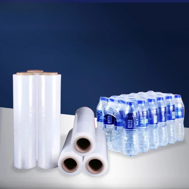 

0.2mm Thick PE Heat Shrink Film Mineral Water Glass Water Beverage Packaging Films Tear Resistance Shrinkable Package Tube Bag