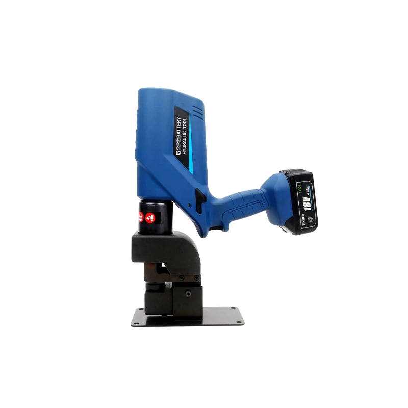 

EZ-0620 220V Portable Rechargeable Electric Hole Puncher Small Iron Hydraulic Crimping Tool 2000mAh Battery 90bar Pressure 50mm