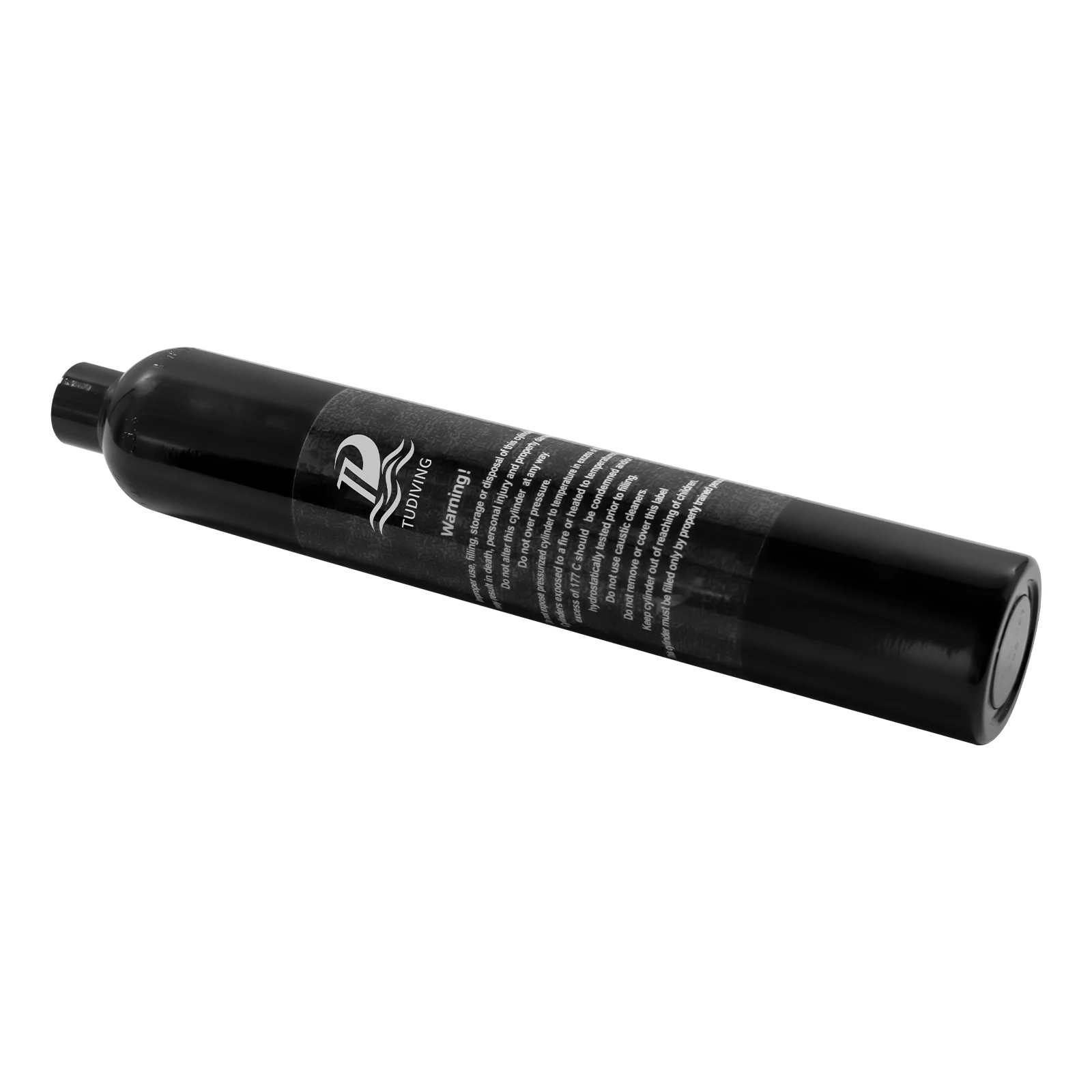 TUDIVING-0.38L Tauch-Sauerstoffflasche, Aluminium-Tauchflasche, 380CC Hochdruck-Zylindergewinde, 5/8 "-18UNF