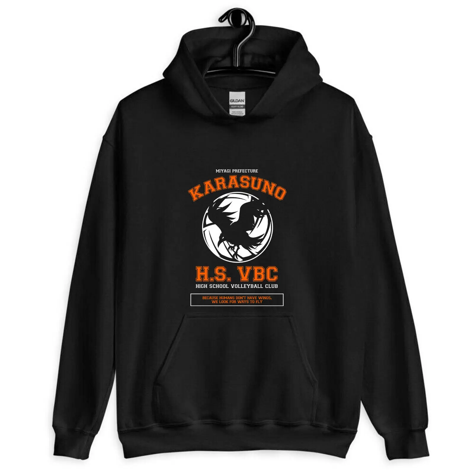 Japanese Anime Haikyuu New Hoodies Women Funny Karasuno Fly High Graphic